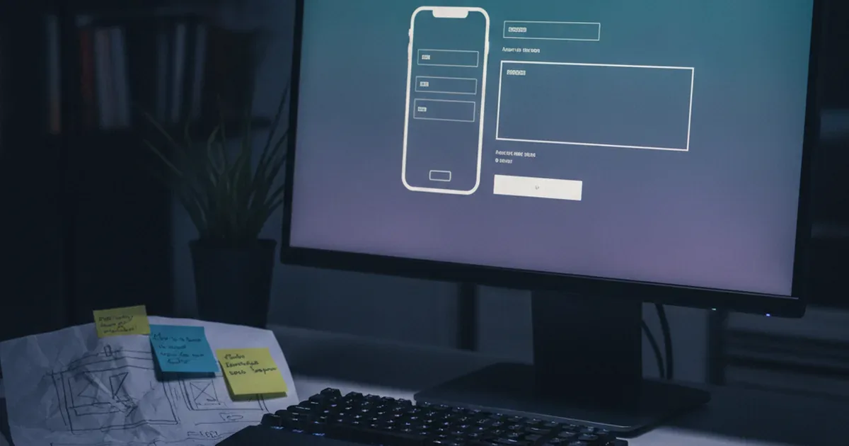 UX-writing: дизайнер прорабатывает тексты кнопок и полей в макете интерфейса