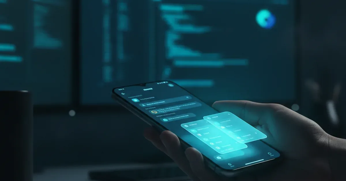 Telegram Web App: смартфон с интерфейсом приложения внутри мессенджера