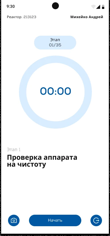 Старт смены у реактора