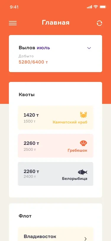 Флот и переход к судну