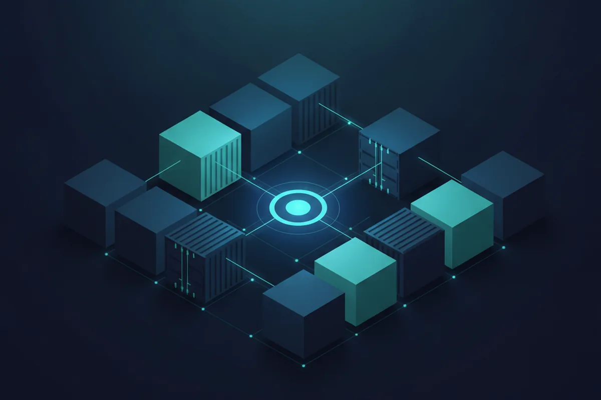 Контейнеры Docker объединяются в кластер, которым управляет Kubernetes