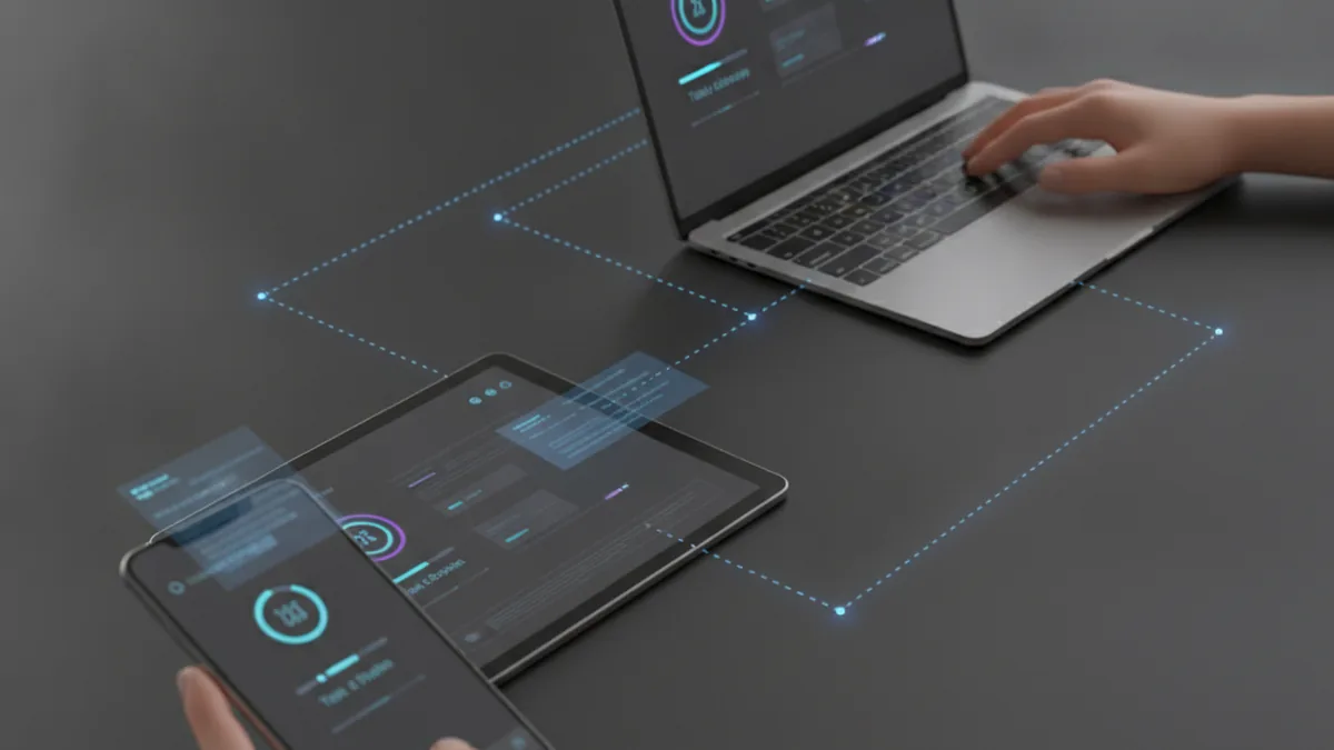 Сквозной пользовательский путь между смартфоном, планшетом и ноутбуком