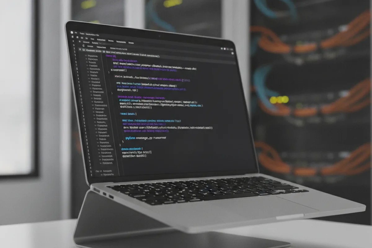 Установка Kubernetes в терминале: разработчик выполняет команды kubeadm и kubectl на ноутбуке
