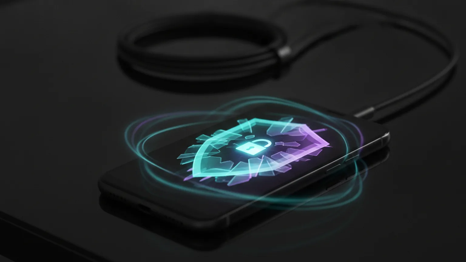 Android 17 Advanced Protection: смартфон под защитным экраном с замком